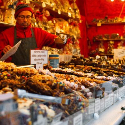 Betaalterminals op de Kerstmarkt